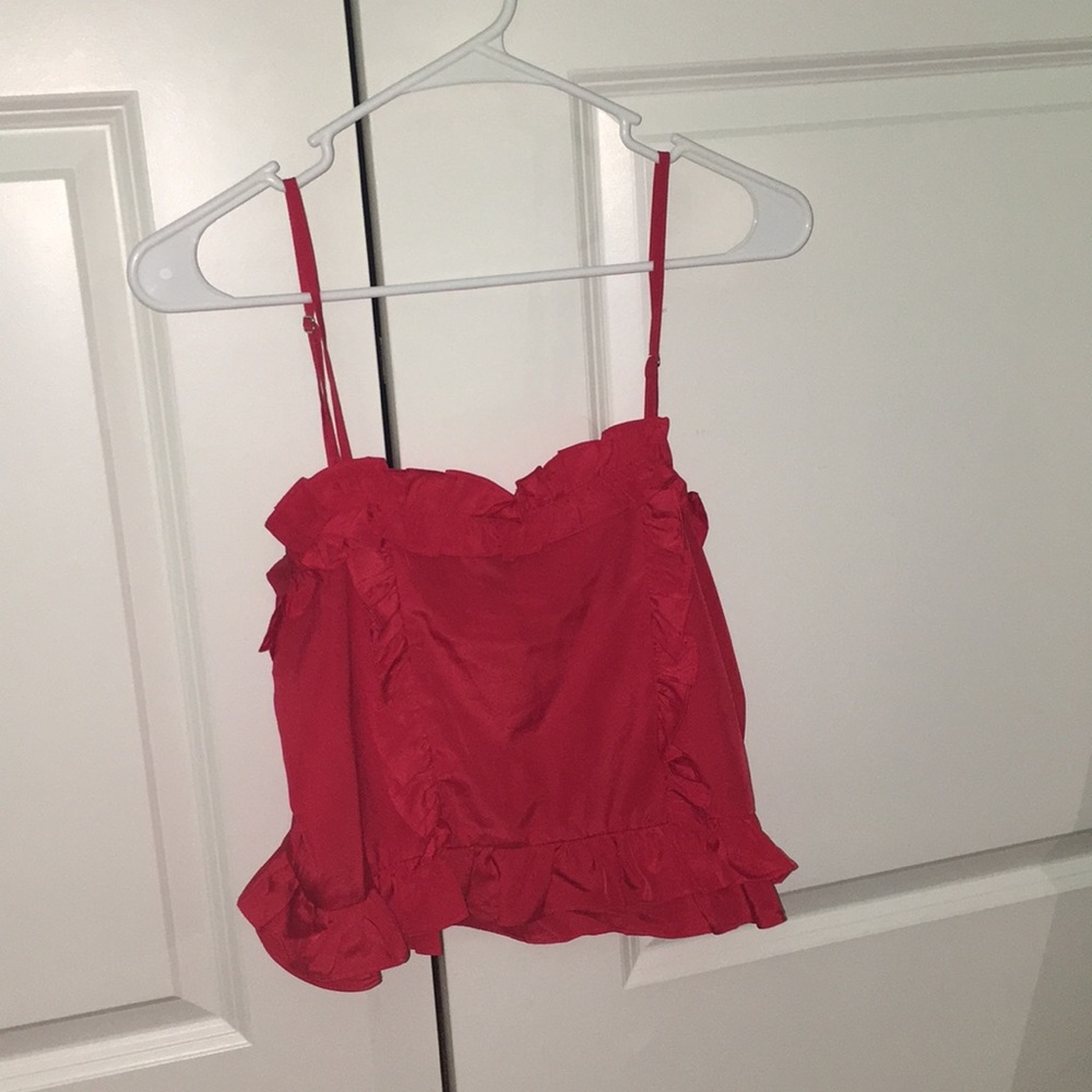 Ruffle tank top